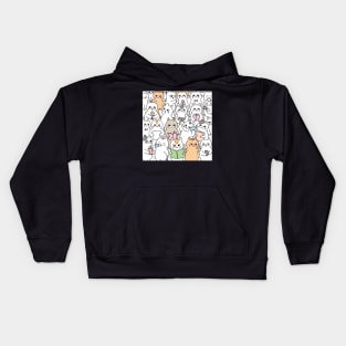 Doodle Cats Kids Hoodie